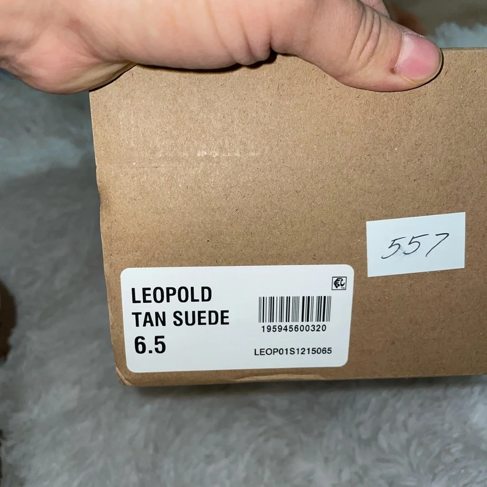 Steve Madden leopold suede tan booties - Picture 6 of 7